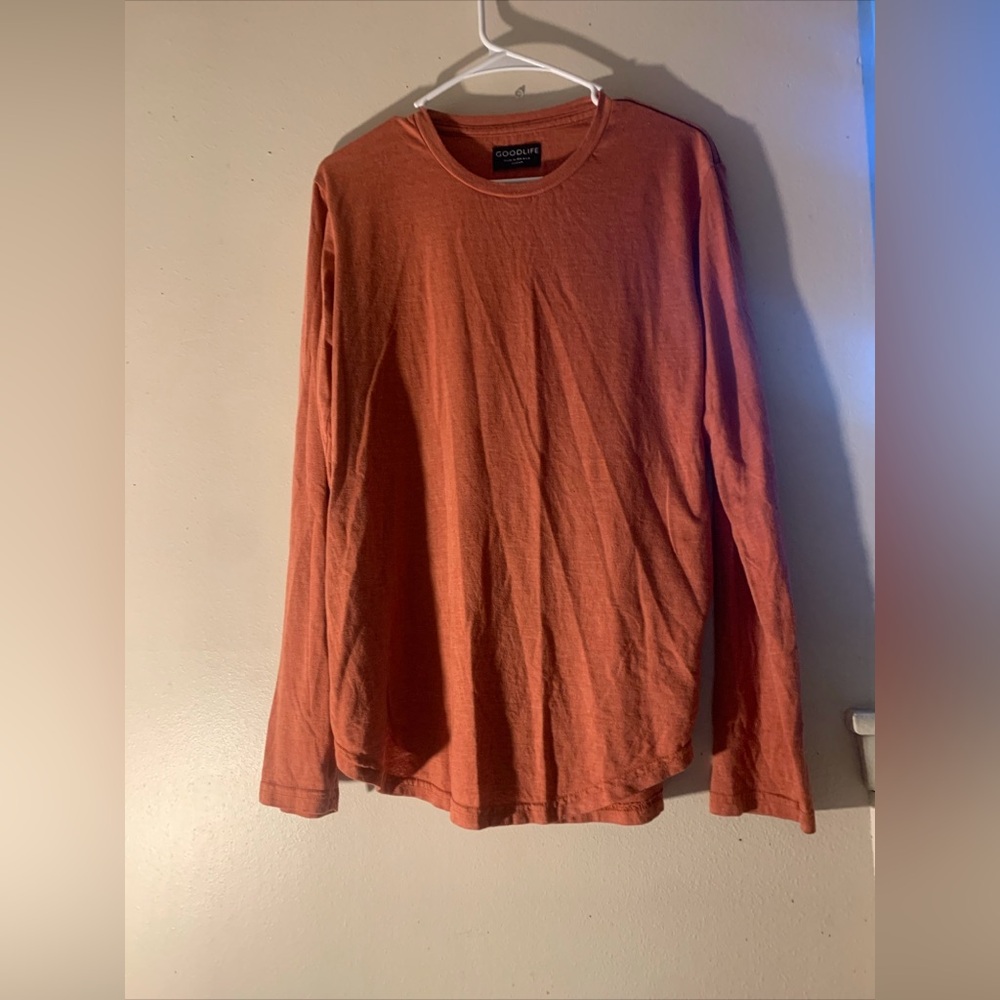 Good Life Orange Long Sleeve Tshirt Women’s Size Medium